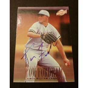 Tom Fordham Cannons 1996 Fleer Excel #32 Nationals Auth Signed Autograph M15 - Baseball Slabbed Autographed Cards in Saudi Arabia