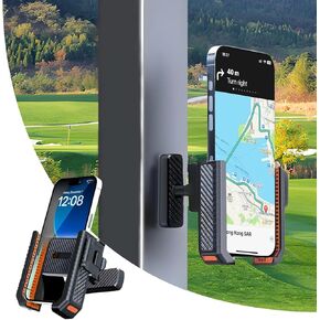 2025 Upgraded Magnetic Golf Cart Phone Holder - 8×N52 Magnets,360° Rotatable Fit EZGO/Club Car/Yamaha/Icon Golf Carts - Compatible with iPhone, Samsung & More - Golf Accessories Gift for Men & Women in Saudi Arabia
