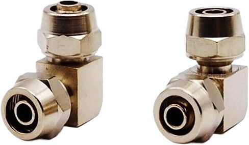 30pcs pv pe pu pu pu puper copper pneumatic الهواء الموصل السريع t/l type od 4 6 8 10 12mm لتوصيل مفصل أنبوب خرطوم سريع (pv8) in Kuwait