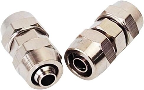 30pcs pv pe pu pu pu puper copper pneumatic الهواء الموصل السريع t/l type od 4 6 8 10 12mm لتوصيل مفصل أنبوب خرطوم سريع (pv8) in Kuwait