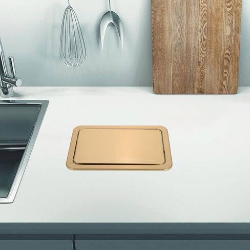 STOBAZA Garbage Can Swing Lid Trash Can Lid Only Black Countertop Trash Grommet for Kitchen Bathroom Commercial in Saudi Arabia