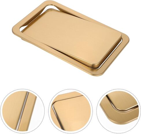 STOBAZA Garbage Can Swing Lid Trash Can Lid Only Black Countertop Trash Grommet for Kitchen Bathroom Commercial in Saudi Arabia