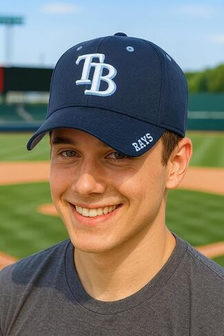 Officially Licensed Tampa Bay Classic Edition Baseball Hat Navy Blue Home Team Logo Adjustable Embroidered Structured Cap in Saudi Arabia