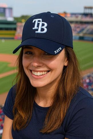 Officially Licensed Tampa Bay Classic Edition Baseball Hat Navy Blue Home Team Logo Adjustable Embroidered Structured Cap in Saudi Arabia