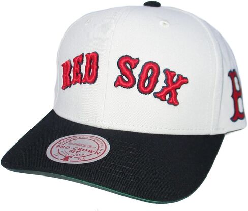 Mitchell & Ness MLB Off Word Pro Snapback Adjustable Hat Cap - Off White in Saudi Arabia