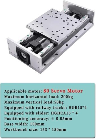 وحدة شريحة الصلب الثقيل لوح الوحدة النمطية SFS1605/SFS1610/SFS1620 السكتة الدماغية 100 ~ 1000mm 4*HGH15CA SLIDER SLIDER Mobile (SFS1605 800MM) in Kuwait