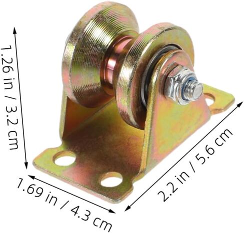 Cabilock 3pcs Heavy Duty Cable Pulley Wheel Bracket Pulley Single Block for DIY in Saudi Arabia