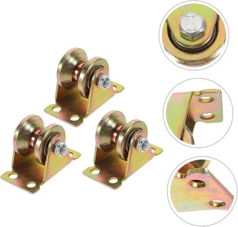 Cabilock 3pcs Heavy Duty Cable Pulley Wheel Bracket Pulley Single Block for DIY in Saudi Arabia