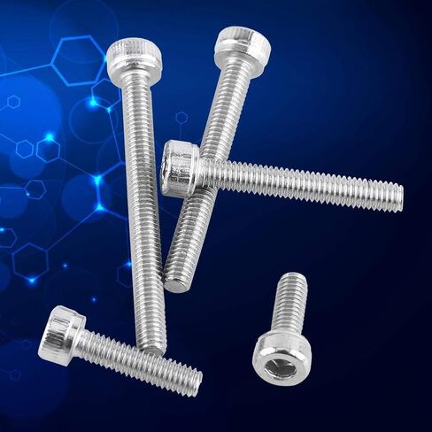 Hilitand 100pcs M3 SS304 Stainsal Steel Stex Hex Socket Procks Bolts for Industrial and Construction Hardeners (M3x30) in Kuwait