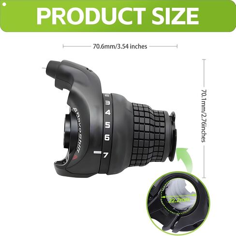Bicycle Shifter 7 Speed Right Hand Bicycle Gear Shift Lever 7 Speed Shifter Replacement for Cycling Repairs for Mountain Hybrid Folding Tricycles Commuter Youth Electric Lady Cruiser Bikes in Kuwait