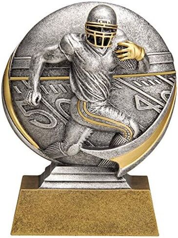Decade Awards Football Motion Xtreme 3D Trophy - 5 Inch Tall | Engraved Gridiron Award - Customize Now in Saudi Arabia