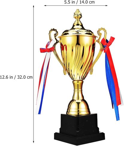 كأس Gatuida الكبير الكأس ، كأس جائزة المعادن للمسابقات الرياضية ، مباريات كرة القدم وكرة القدم ، 12.59 × 5.51 بوصة in Saudi Arabia