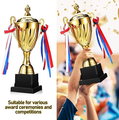 كأس Gatuida الكبير الكأس ، كأس جائزة المعادن للمسابقات الرياضية ، مباريات كرة القدم وكرة القدم ، 12.59 × 5.51 بوصة in Saudi Arabia