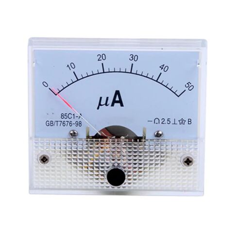85C1-UA DC POINTER AMMETER AMMETE AMMETE MICROAMTER MICROUMERACAL PANCE AMP 50UA 100UA 1PCS (200UA) in Saudi Arabia