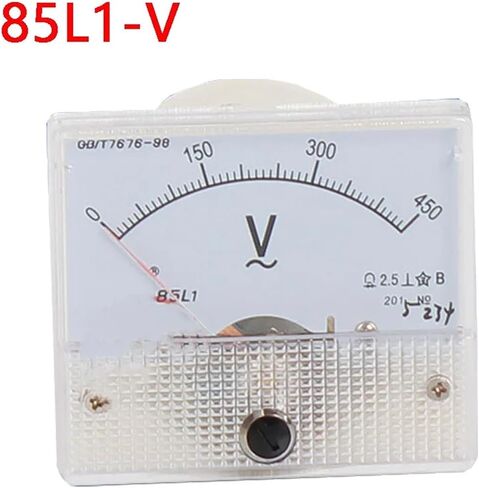 85L1 AC 0-1V 2V 3V 5V 10V 15V 20V30V 50V 75V 100V 200V 300V 400V 450V Analog Volt Panel Meter Gauge 1Pcs(250V) in Saudi Arabia