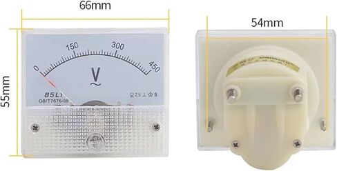 85L1 AC 0-1V 2V 3V 5V 10V 15V 20V30V 50V 75V 100V 200V 300V 400V 450V Analog Volt Panel Meter Gauge 1Pcs(250V) in Saudi Arabia