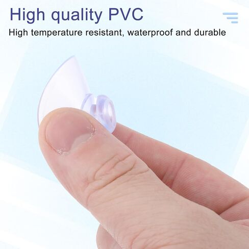 20 PCS 40mm نافذة أكواب شفط بدون خطافات من وسادات الشفط الزجاجية PVC المصاصة البلاستيكية للمطبخ وحمام مكتب Window Window (يمكن استعادة تشوه النقل عن طريق النقع في الماء الساخن) in Kuwait