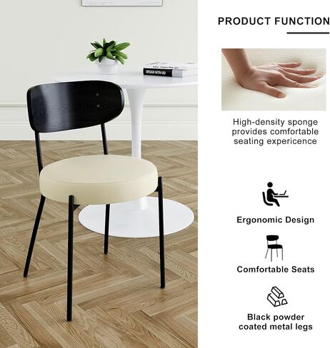 Modern Grey Simple Teddy Velvet Dining Chair Upholstered Family Bedroom Stool Back Dressing, Black Round Table Set in Saudi Arabia