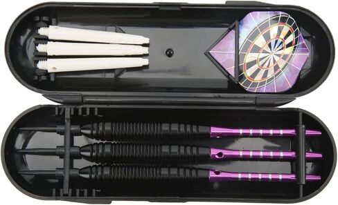 مجموعة النصائح المعدنية VBESTLIFE DARTS ، 3pcs السهام الاحترافية من الفولاذ المقاوم للصدأ السهام مع ذيول مهاوي وحالة التخزين التي تناسب المبتدئين المحترفين جميع المستويات in Saudi Arabia