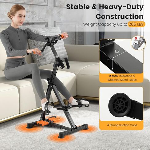 تدريبات Pedal Gymax للدراجة لكبار السن ، وآلة الساق الذراع اليدوية ولياقة الركبة مع التدليك ، ومراقبة LCD ، والارتفاع القابل للتعديل والطول للكلية ، ومعدات التمرين المنزلي للمسنين in Saudi Arabia