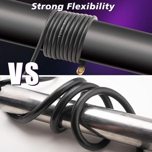 Boobrie 32.8ft uhf ذكر إلى الذكور Coxial Cable UHF PL259 إلى PL259 LOM LESS LMR200 مكافئ ، 50 أوم كابل راديو CB/HAM ، أفضل من RG58 ل VHF/UHF ، SWR متر ، راديو الهواة in Kuwait