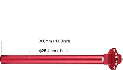 RiToEasysports Bike Seat Post, 25.4 * 300MM Durable Aluminum Alloy Bicycle Saddle Seat Post Lightweight Bike Shockproof Seatpost for Road Bike Mountain Bikes in Saudi Arabia