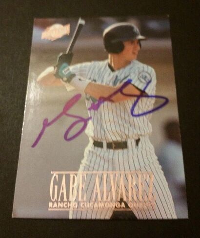 Gabe Alvarez Quakes 1996 Fleer Excel #233 Dodgers Authentic توقيع M15 - بطاقات موقعة بالبيسبول in Saudi Arabia