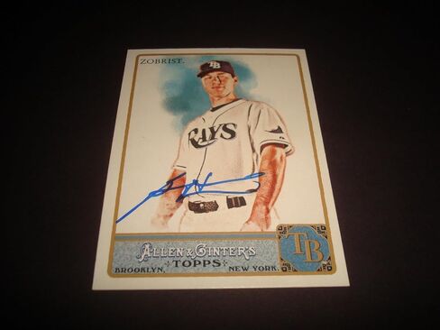 Ben Zorbrist Tampa Rays 2011 Allen & Ginter #233 تم توقيعه على التوقيع الأصيل 920 - بطاقات البيسبول الموقعة MLB in Saudi Arabia