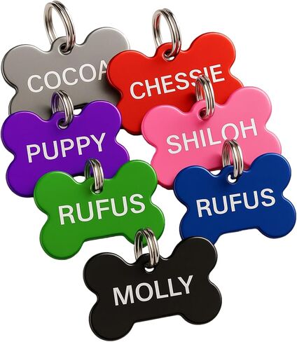 Dr. Fremont's Custom Pet ID Tag | Large, Round, Anodized Aluminum | Many Colors & Shapes | Strong, Durable, Made in USA in Saudi Arabia