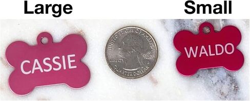 Dr. Fremont's Custom Pet ID Tag | Large, Round, Anodized Aluminum | Many Colors & Shapes | Strong, Durable, Made in USA in Saudi Arabia