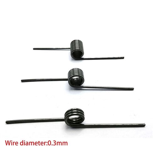 ربيع الالتواء الصغيرة على شكل V ، 10pcs V-spring ، 0.3 سلك قطر الالتواء ربيع التواء الصغيرة ، ربيع دبوس الشعر ، 180/120/120/60 درجة ربيع الالتواء الالتواء ، (الحجم: 3 لفات 180 درجة ، النمط: 2mm_0.3 in Kuwait