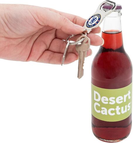 Desert Cactus Chelsea FC Keychain Bottle Opener Soccer Football London Blue Lions Keychain Car Keys (Bottle Opener A) in Saudi Arabia
