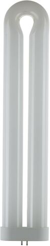 Sunlite 05180-SU T10 Fluorescent U-Shaped Light Bulb, 50 Watts, UV Light, 365nm Color Wavelength, GX10q 4-Pin Base, Plug-In, 5,000 Hour Life Span, Clubs, Restaurants, Party Lights, Blacklight, 1 Count in Saudi Arabia
