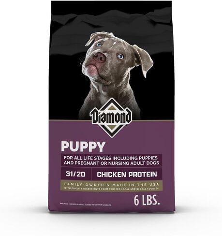 Diamond Premium Puppy is a Complete and Balanced Dry Dog Food Formula with Protein, Probiotics, and Healthy Fat That Provide High Nutritional Value in Growing Puppies 20lb in Saudi Arabia