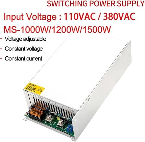 1000W 1200W 1500W 110VAC 380VAC AC/DC Switching Power Supply 0-12V 24V 36V 48V 60V 72V 80V 110V 220V SMPs قابل للتعديل (0-36V-1200W ، 100-120VAC) in Kuwait