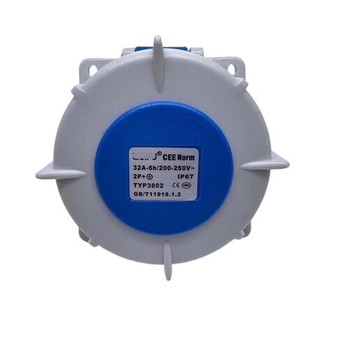 TYP3802 Industrial Plug Concealed Slanted Socket 32A 3-core IP67 in Saudi Arabia