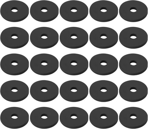 25pcs Rubber Flat Washers 1/4" ID x 1" OD x 1/8" Thickness EPDM Rubber Washers for Automotive Construction Electronics Marine Plumbing in Saudi Arabia