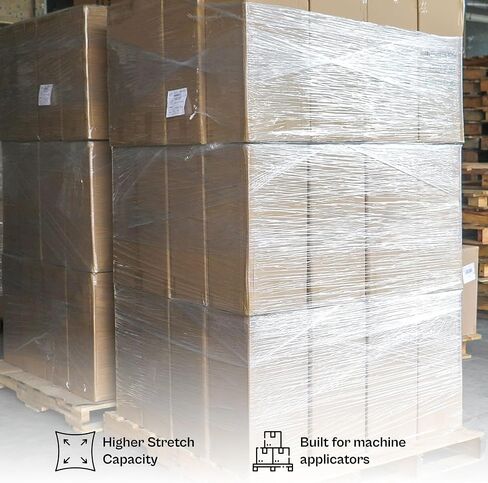 PSBM Machine Green Stretch Wrap, 1 Pack, 20 Inch x 5000 Feet, 80 Gauge, Dark/Opaque Color Plastic Cling Designed for Pallet Machine Applicators in Saudi Arabia