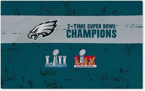 Northwest NFL Philadelphia Eagles 2025 Super Bowl Lix Multi Champ Tradition سجادة قابلة للغسل 20 × 32 بوصة in Saudi Arabia
