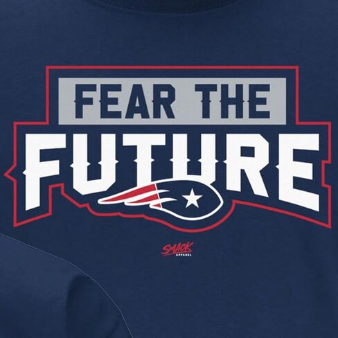 Fear The Future T-Shirt for New England Football Fans (SM-5XL) in Saudi Arabia