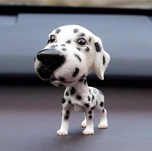 لطيف dalmatian bobblehead ، 2 "Dalmatian Dick Decor ، Dashboard Bobbleads ، حلي السيارات ، تمثال الكلاب لإكسسوارات السيارات in Kuwait