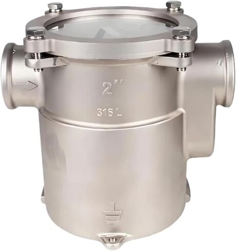 316 Stainless Steel Seawater Filter for Yacht & Speedboat Marine Engine Generator Set Air Conditioning Speedboat Marine Hardware(1 inch) in Saudi Arabia