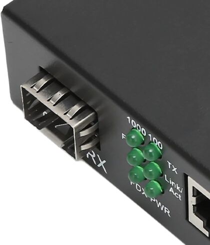 Multi Mode Fiber to Ethernet Media Converter G310 مادة معدنية اللون الأسود 1 X محول مع موصل SC للتحويل الكهروضوئي IEEE 802.3i بروتوكولات موصل RJ45 RJ45 in Saudi Arabia