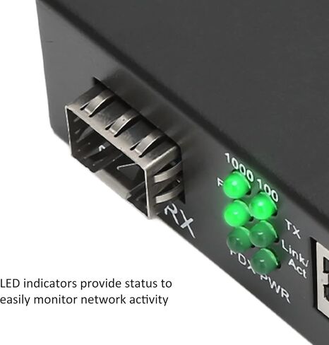 Multi Mode Fiber to Ethernet Media Converter G310 مادة معدنية اللون الأسود 1 X محول مع موصل SC للتحويل الكهروضوئي IEEE 802.3i بروتوكولات موصل RJ45 RJ45 in Saudi Arabia