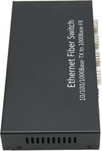 Ethernet Fiber Transceiver Full and Half Duplex Adaptive Supports QoS for Efficient Network Operation Plug and Play for Home Use Metal (US Plug) in Saudi Arabia