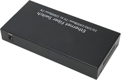 Ethernet Fiber Transceiver Full and Half Duplex Adaptive Supports QoS for Efficient Network Operation Plug and Play for Home Use Metal (US Plug) in Saudi Arabia