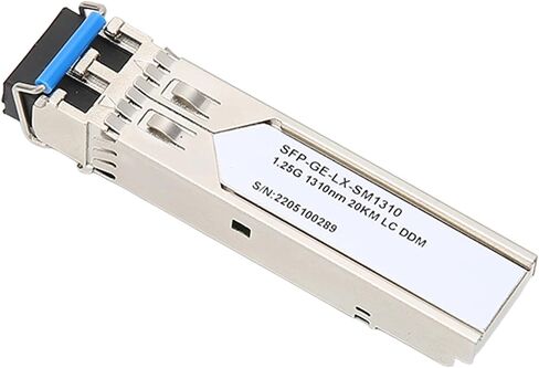 Keenso 1.25G SFP Optical Module 1310nm 20KM Transmission Distance LC Gigabit Module for Servers Silver 1.25G SFP Transceiver for Fiber Optic Equipment in Saudi Arabia