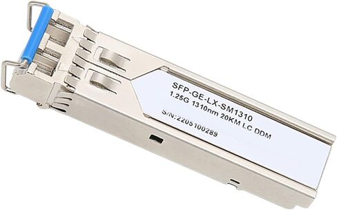 Keenso 1.25G SFP Optical Module 1310nm 20KM Transmission Distance LC Gigabit Module for Servers Silver 1.25G SFP Transceiver for Fiber Optic Equipment in Saudi Arabia