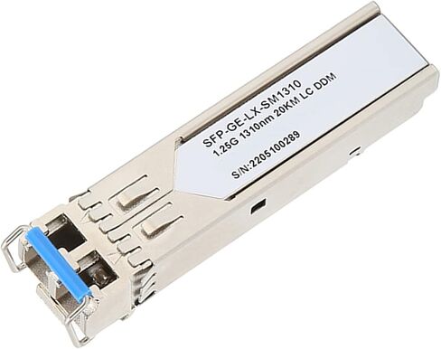 Keenso 1.25G SFP Optical Module 1310nm 20KM Transmission Distance LC Gigabit Module for Servers Silver 1.25G SFP Transceiver for Fiber Optic Equipment in Saudi Arabia