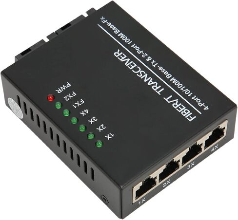جهاز إرسال الألياف المدمج Keenso مع منفذ SC لتمديد شبكة Ethernet السريع ، والتوصيل والتشغيل ، ومؤشر LED لمراقبة الشبكة ، والمواد المعدنية (قابس الولايات المتحدة) in Saudi Arabia